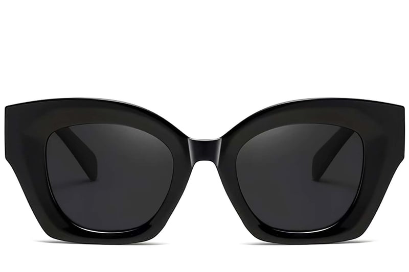 Butterfly Black Acetate Sunglasses #BS2607-0019