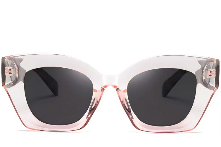 Schmetterlings-Sonnenbrille aus rosa Acetat #BS2607-0021