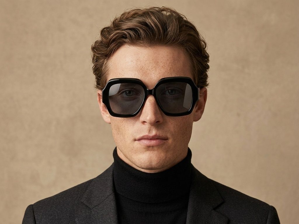 Butterfly Black Acetate Sunglasses #BS2607-0023
