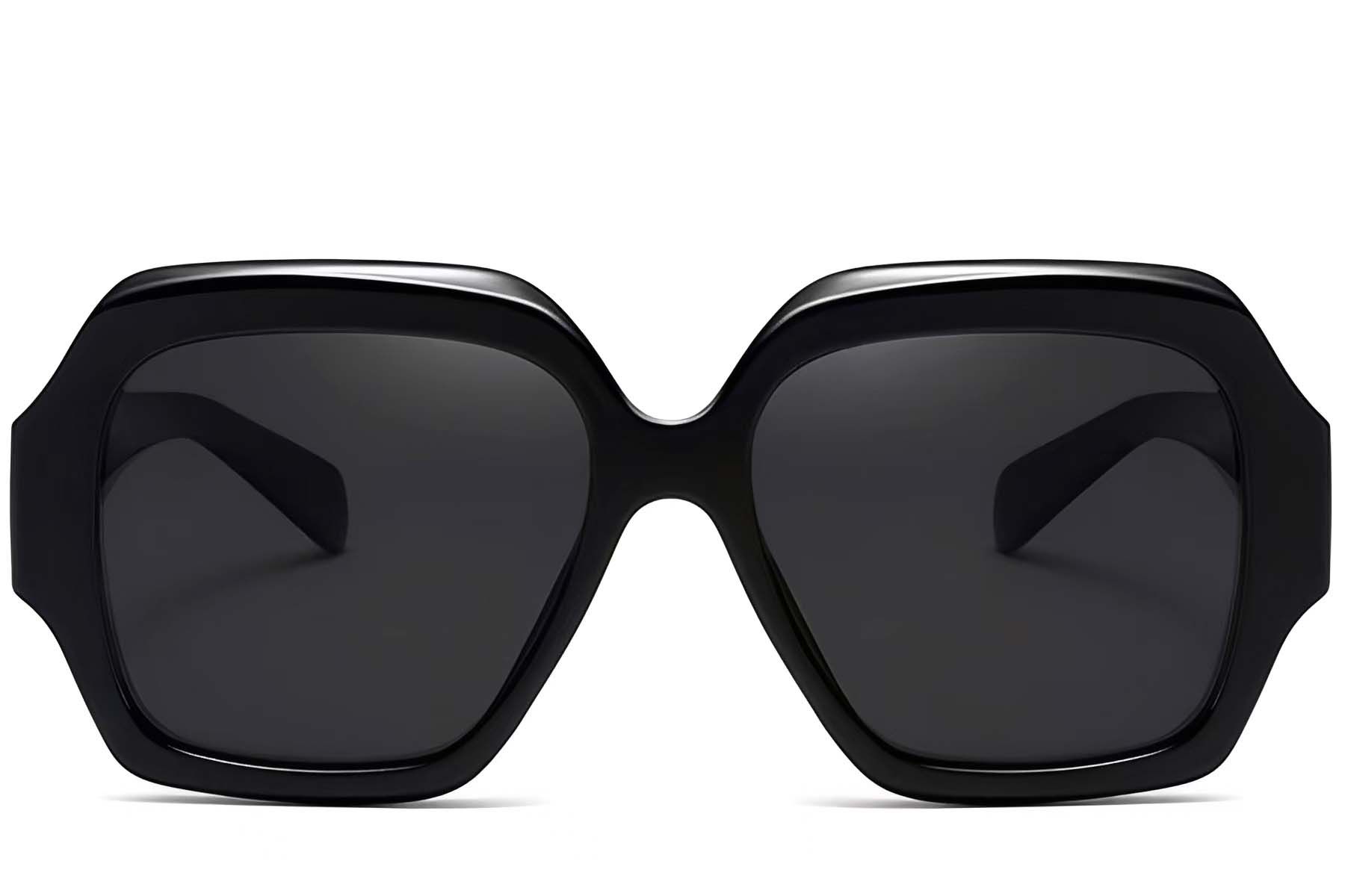 Butterfly Black Acetate Sunglasses #BS2607-0023