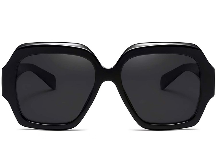 Butterfly Black Acetate Sunglasses #BS2607-0023