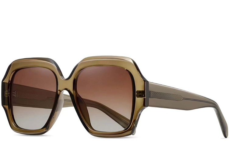Butterfly Brown Acetate Sunglasses #BS2607-0024
