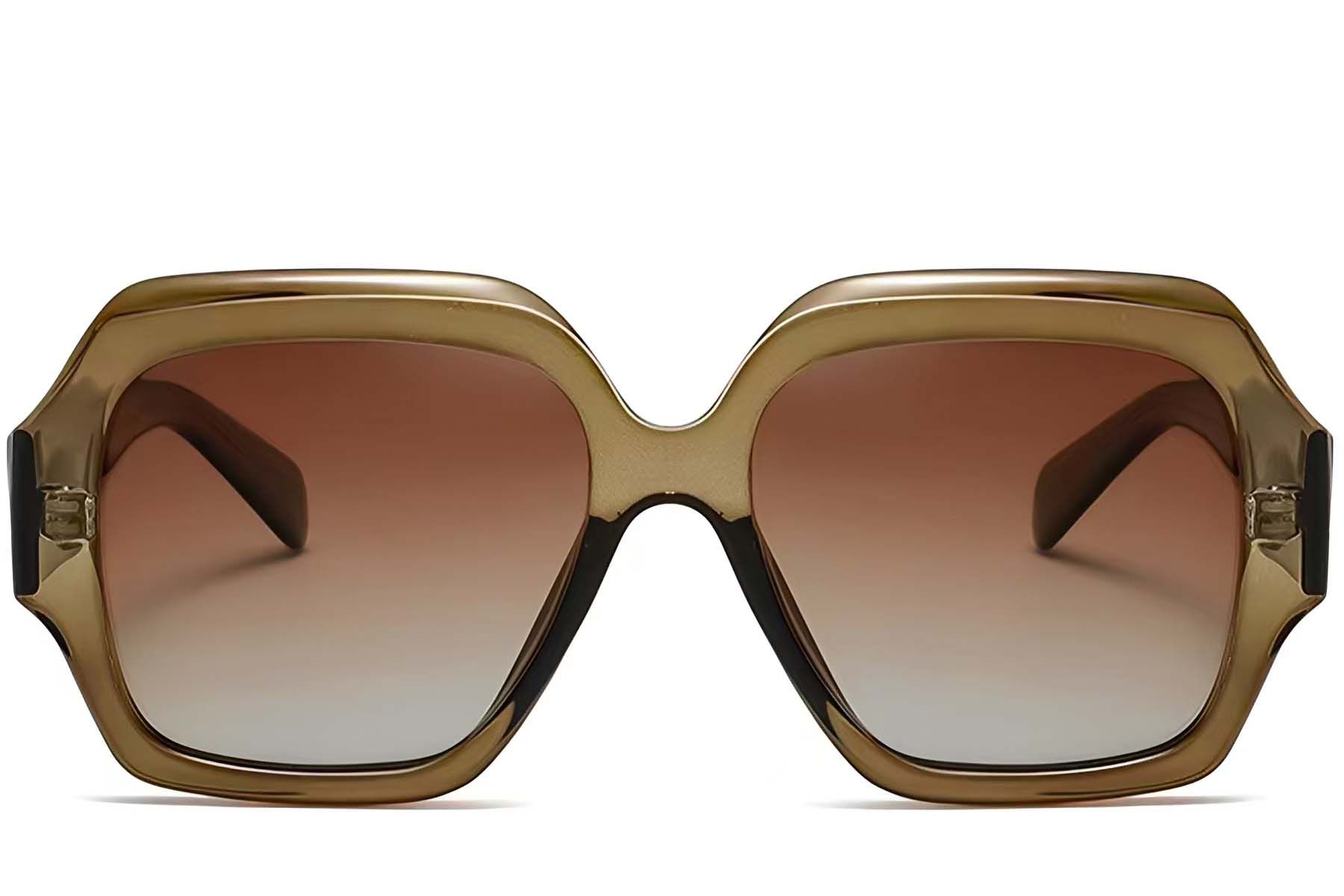 Butterfly Brown Acetate Sunglasses #BS2607-0024