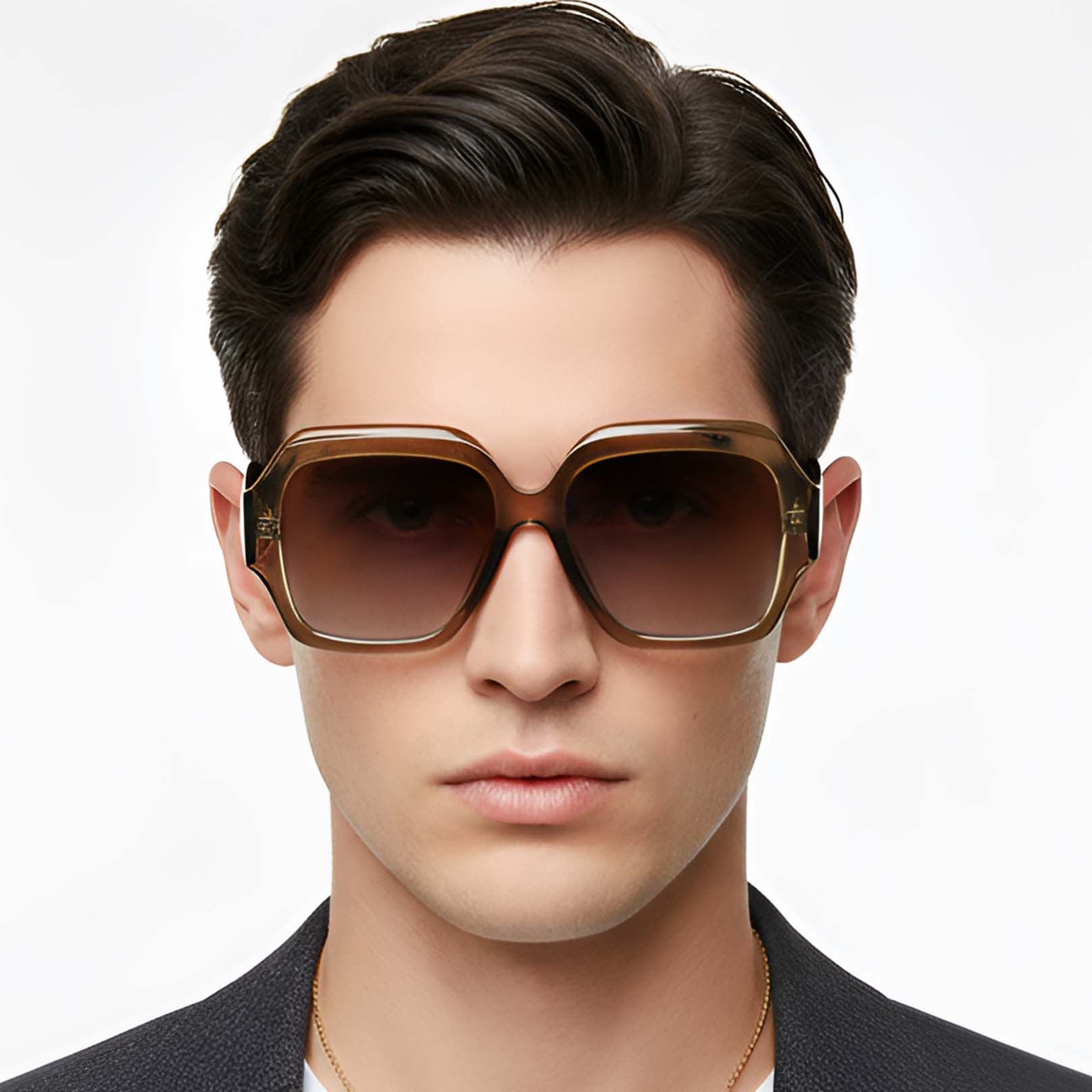 Butterfly Brown Acetate Sunglasses #BS2607-0024