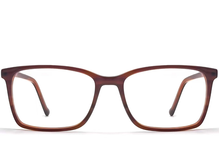 Rectangular Brown TR90 Glasses #BS2607-0026