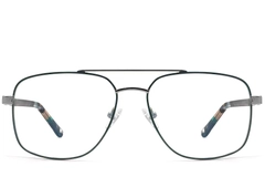 Aviator Green Metal Glasses #BS2607-0038