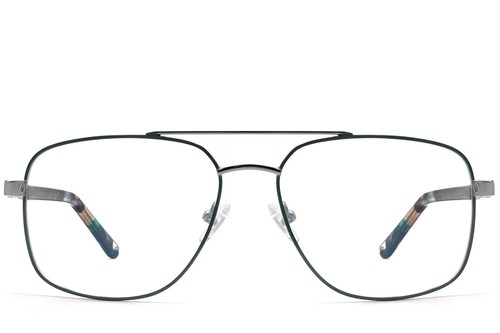 Aviator Groene Metalen Bril #BS2607-0038