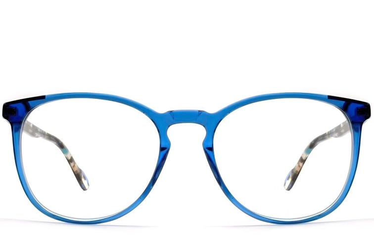 Oval Blue TR90 Glasses #BS2607-0043
