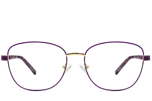 Lunettes papillon violettes en métal #BS2607-0044