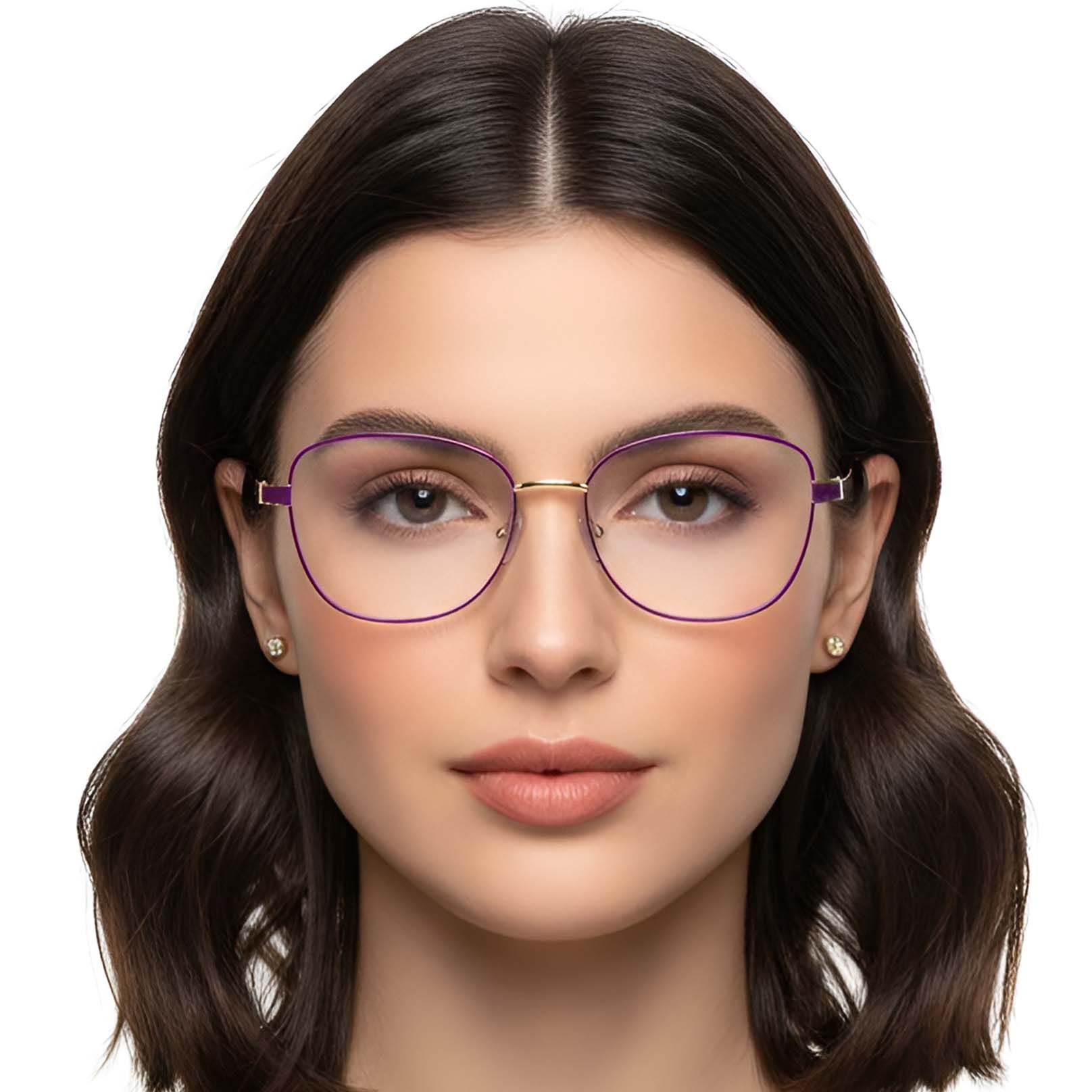 Butterfly Purple Metal Glasses #BS2607-0044