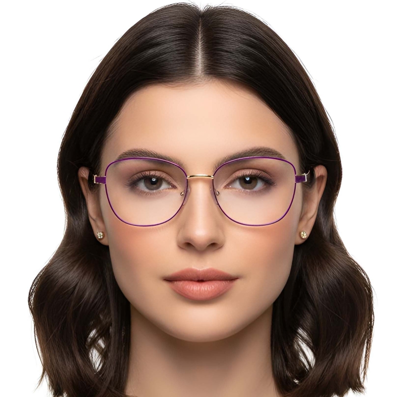 Butterfly Purple Metal Glasses #BS2607-0044