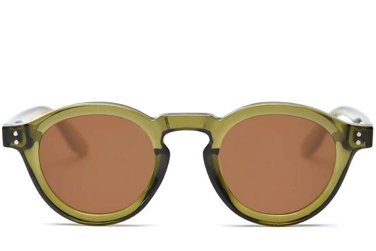 Oval Green TR90 Sunglasses #BS2607-0046