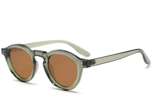 Gafas de sol ovaladas TR90 verdes #BS2607-0047