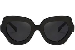 Butterfly Black Acetate Sunglasses #BS2607-0048
