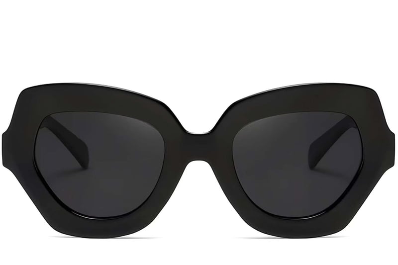 Butterfly Black Acetate Sunglasses #BS2607-0048