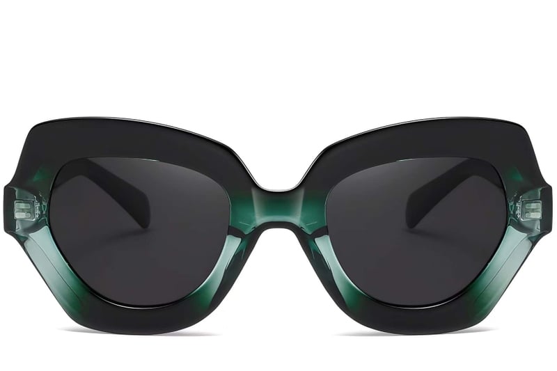 Butterfly Green Acetate Sunglasses #BS2607-0049
