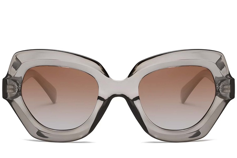 Gafas de sol de acetato gris mariposa #BS2607-0050
