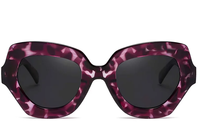 Gafas de sol de acetato con forma de mariposa y carey # BS2607-0052