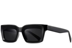 Rectangular Black Acetate Sunglasses #BS2607-0053