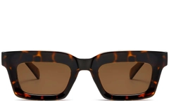 Rectangular Tortoiseshell Acetate Sunglasses #BS2607-0054