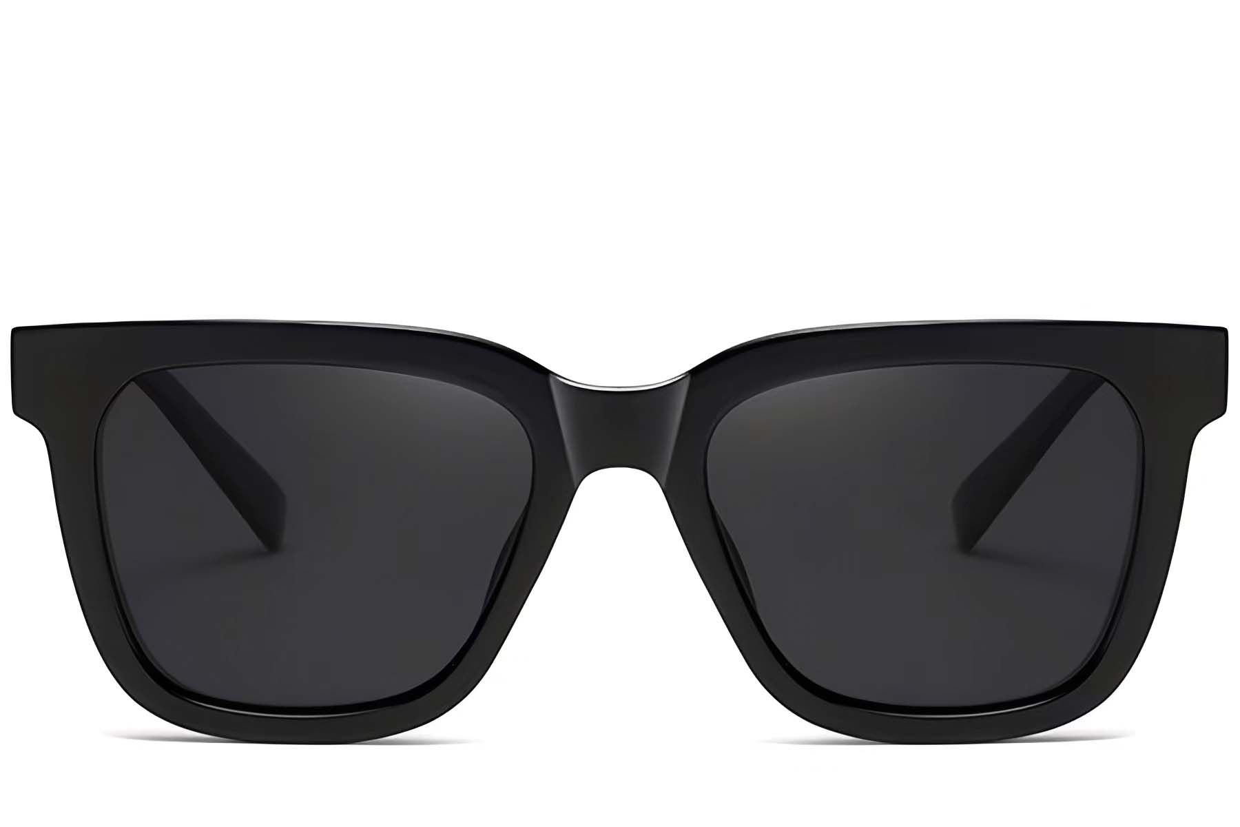Rectangular Black Acetate Sunglasses #BS2607-0065
