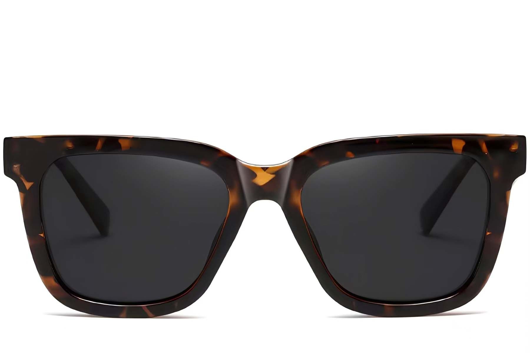Rectangular Tortoiseshell Acetate Sunglasses #BS2607-0066