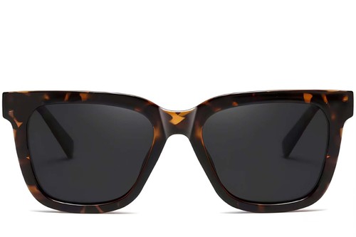 Rectangular Tortoiseshell Acetate Sunglasses #BS2607-0066