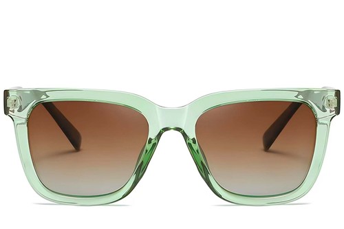 Rectangular Green Acetate Sunglasses #BS2607-0069