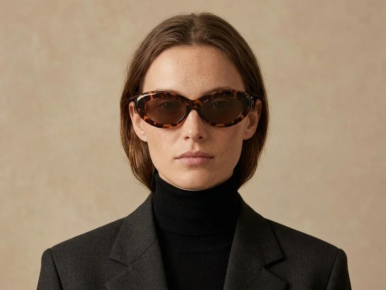 Butterfly Tortoiseshell Acetate Sunglasses #BS2607-0070
