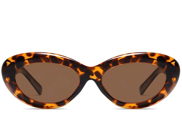 Gafas de sol de acetato con forma de mariposa y carey # BS2607-0070