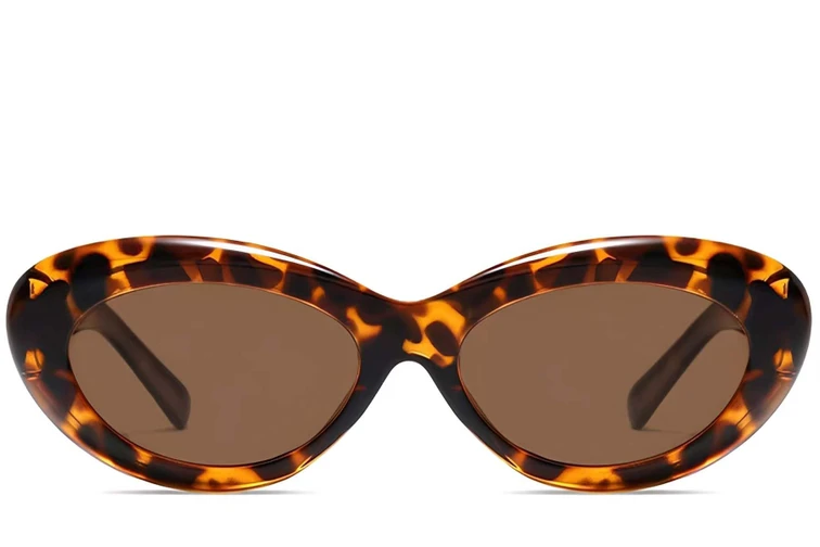 Gafas de sol de acetato con forma de mariposa y carey # BS2607-0070
