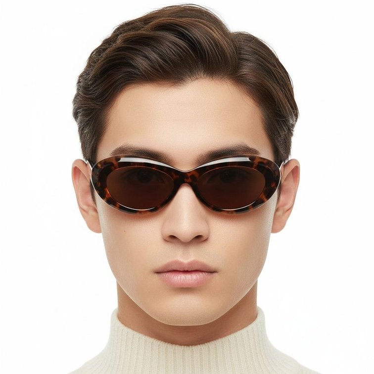 Gafas de sol de acetato con forma de mariposa y carey # BS2607-0070