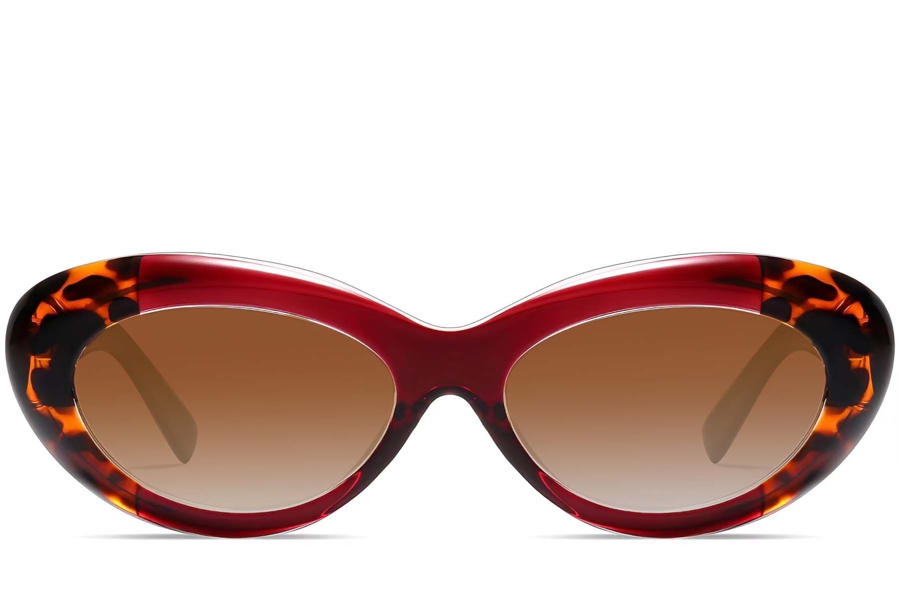 Butterfly Red Acetate Sunglasses #BS2607-0071