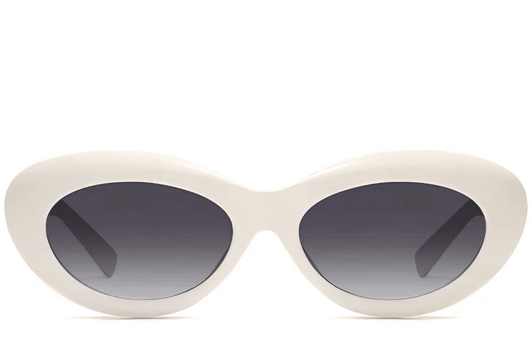 Butterfly Cream Acetate Sunglasses #BS2607-0072