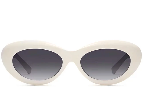 Butterfly Cream Acetate Sunglasses #BS2607-0072