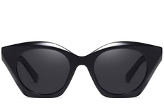 Butterfly Black Acetate Sunglasses #BS2607-0073