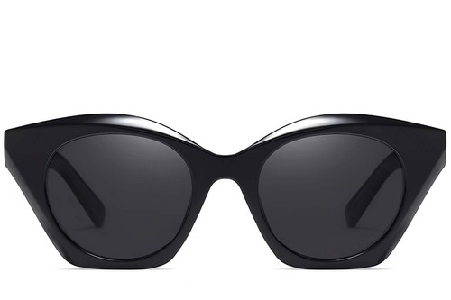 Butterfly Black Acetate Sunglasses #BS2607-0073