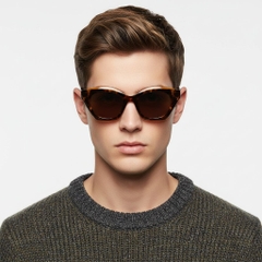 Gafas de sol de acetato con forma de mariposa y carey # BS2607-0074