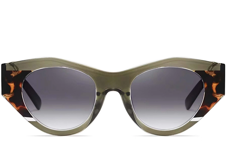 Butterfly Green Acetate Sunglasses #BS2607-0076
