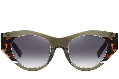 Butterfly Green Acetate Sunglasses #BS2607-0076