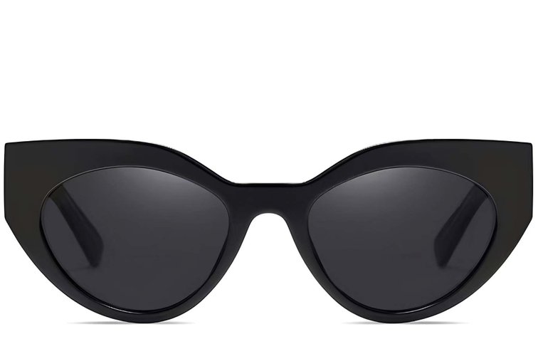 Butterfly Black Acetate Sunglasses #BS2607-0077