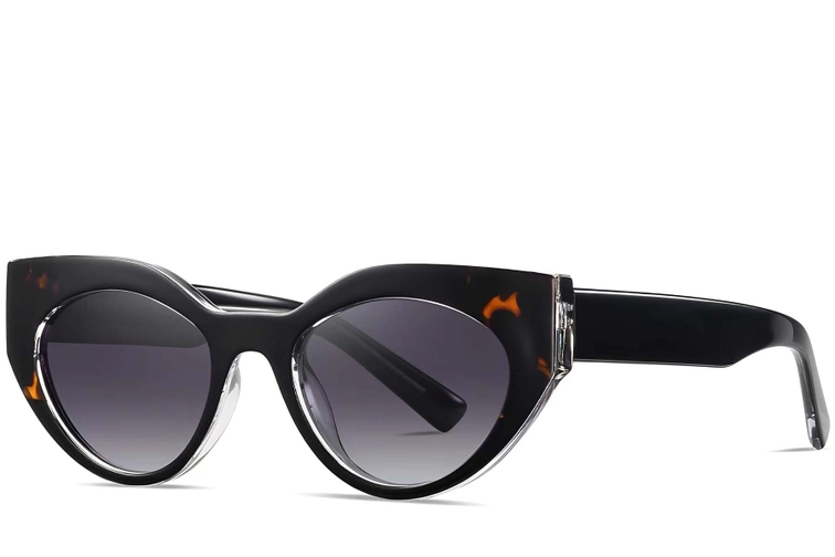 Butterfly Black Acetate Sunglasses #BS2607-0078