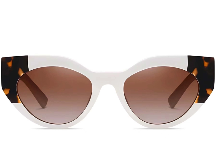 Butterfly Cream Acetate Sunglasses #BS2607-0080
