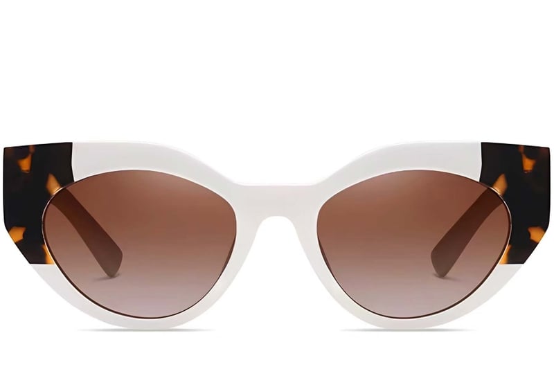 Butterfly Cream Acetate Sunglasses #BS2607-0080
