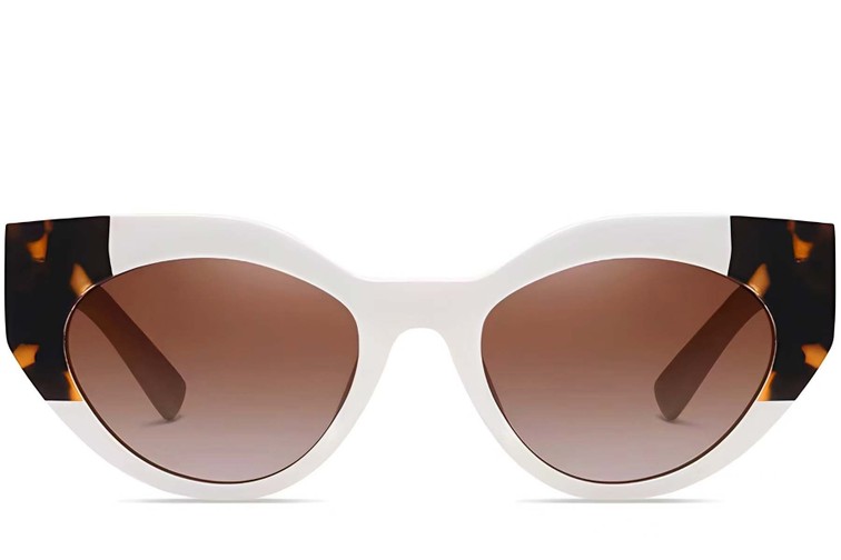 Butterfly Cream Acetate Sunglasses #BS2607-0080
