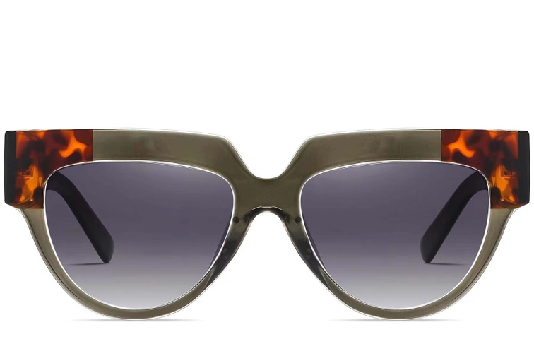 Butterfly Green Acetate Sunglasses #BS2607-0084