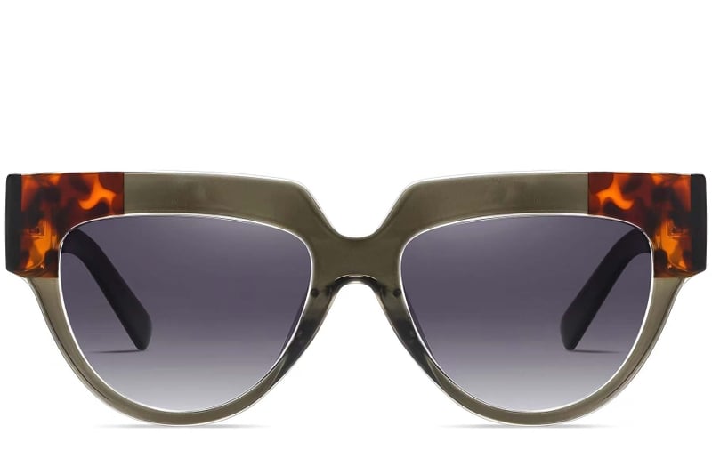 Butterfly Green Acetate Sunglasses #BS2607-0084