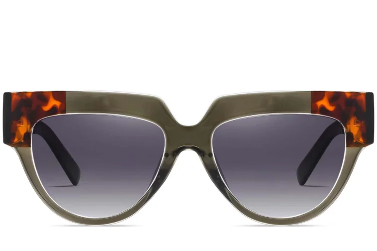 Butterfly Green Acetate Sunglasses #BS2607-0084