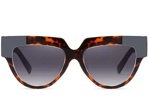 Lunettes de soleil papillon en acétate écaille de tortue #BS2607-0085