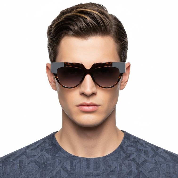 Gafas de sol de acetato con forma de mariposa y carey # BS2607-0085